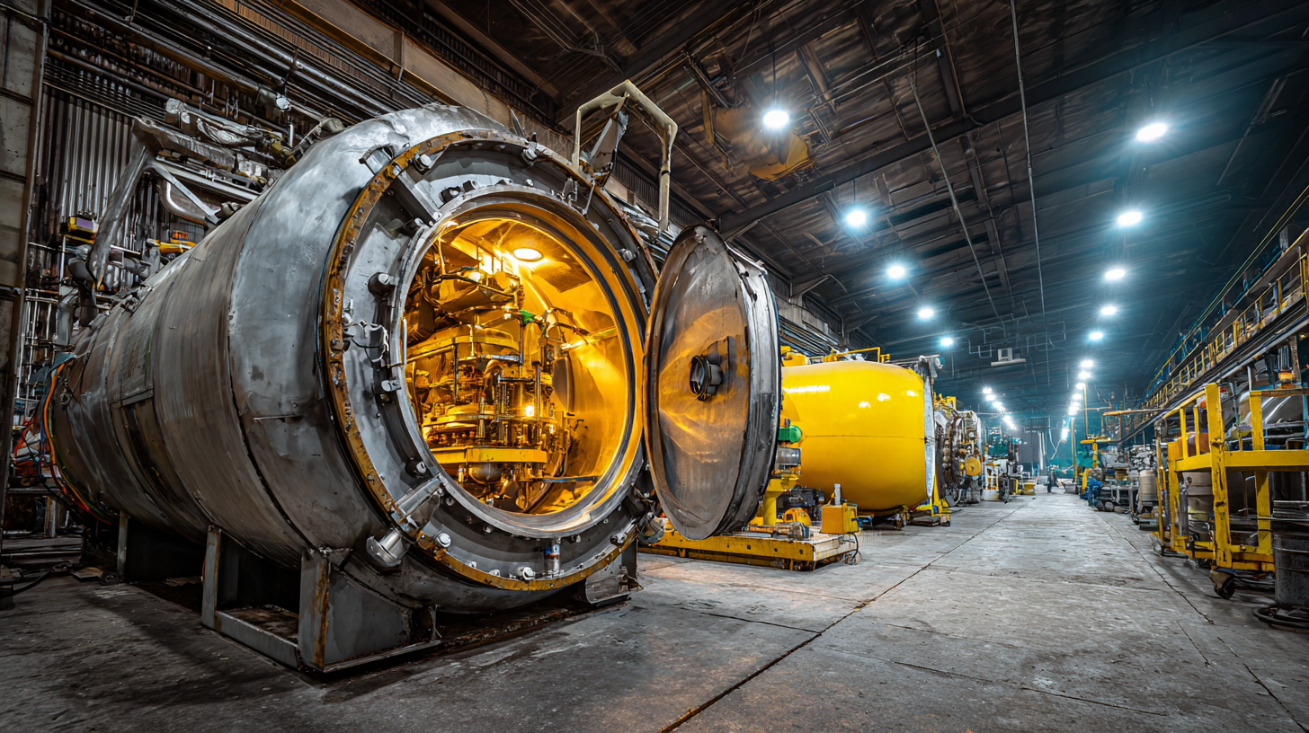 Four sous vide industriels dans une usine de production alimentaire